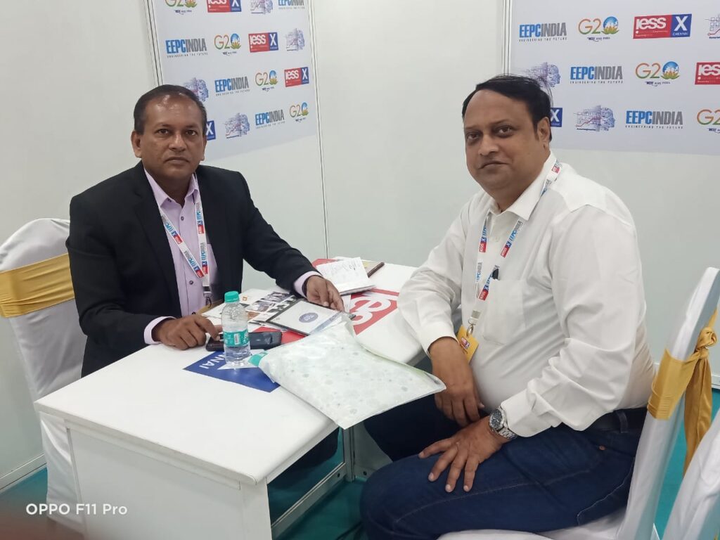 Terrablock Machinery Director Mr.Sanjeev Mahapatra on a B2B Discussion with Mr Priyantha Partner