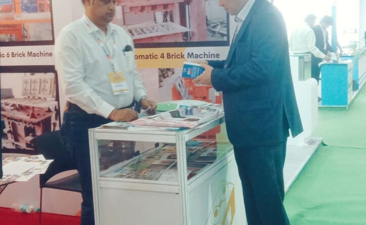 Mr Sheisheev Nurlan Commercial Director of Imarat Stroy from Kazakhstan visited the Terrablock Machinery Stall and discussed with its Director